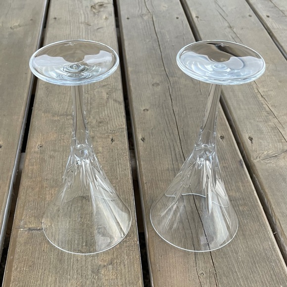 Waterford Set of Two London Pattern Crystal Wine Glasses Water Goblets - Picture 6 of 11